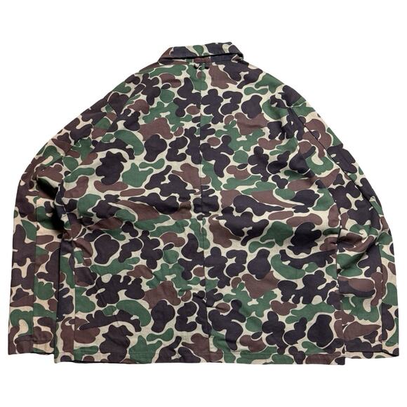 Vintage K Mart Duck Camo Camouflage Button Field Jacket Mens Large 60s 70s - Picture 6 of 6